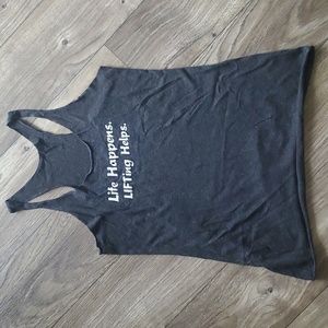 Workout Tank Just Lift Motivational Weightlifting Gym